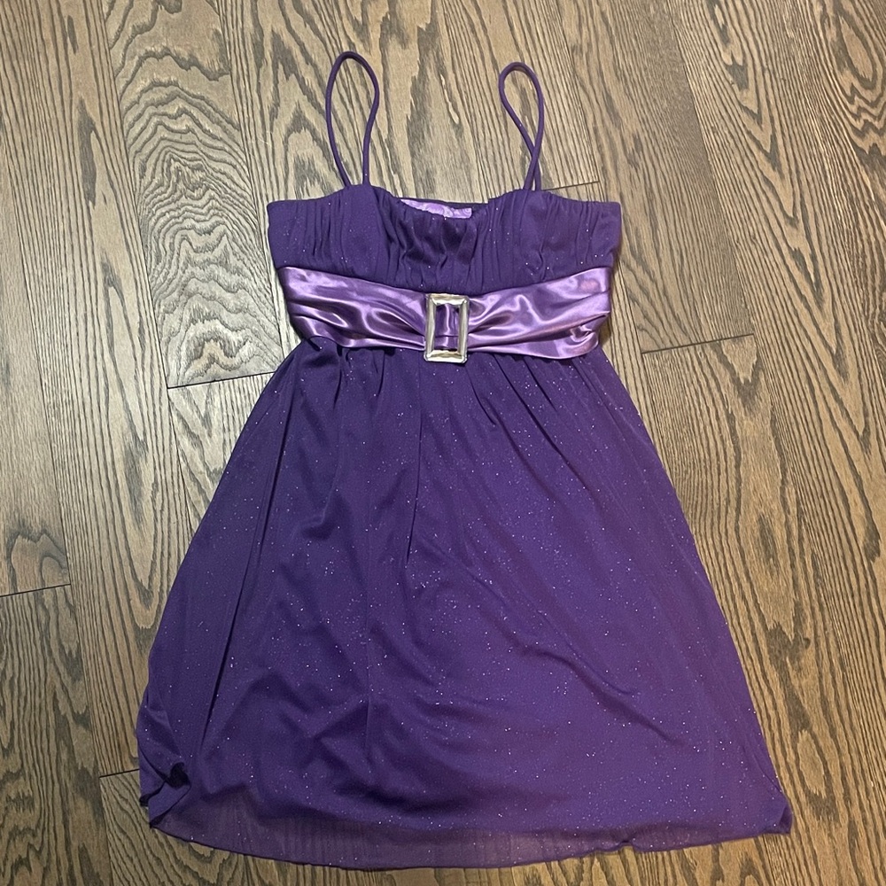 Oasis Sparkling Purple Dress Y2K
